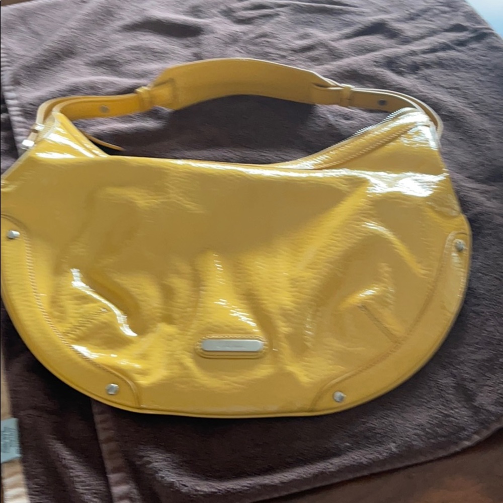 Yellow Patten leather Cole Haan Shoulder Bag
